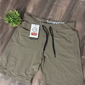 Wrangler Men's Khaki Athletic Shorts